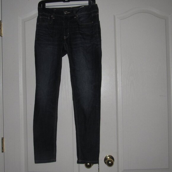 AMERICAN EAGLE Tomgirl Button Fly Dark Wash Jeans Size 0 Regular - Picture 1 of 9